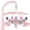 Deep Pink, variant on Blublu Park Baby Crib Musical Mobile, Woodland Rotating Toys 3 Modes 12 Lullabies Nursery Decor, Pink