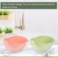 thumbnail image 6 of Uxcell Kitchen Rice Washing Bowl with Handle Vegetables Fruit Washing Basket Kitchen Drain Basket-Green+Pink 3Pcs, 6 of 6