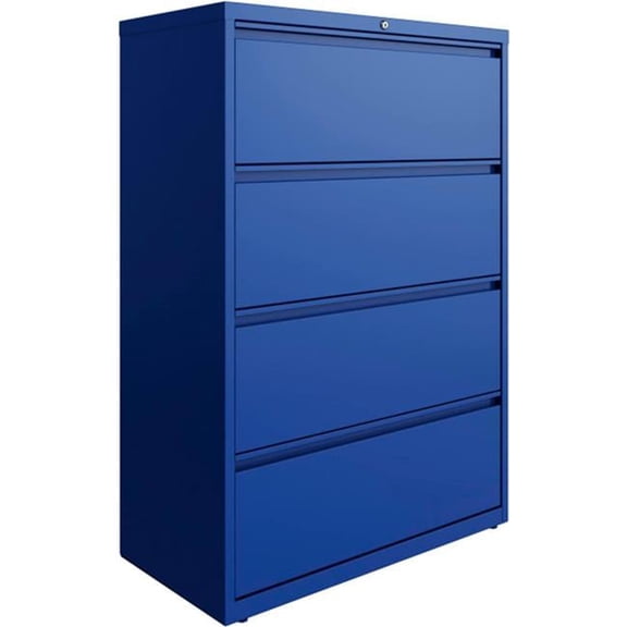36 in. HL10000 Series Lateral File with 4-Drawer - Classic Blue
