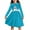 Blue Christmas Snowman, variant on Long Sleeve Christmas Dress Girls 5/6 Dresses for Girls Casual Midi Dress Girls Kids Dress Winter Girl Dresses Long Sleeve Skater Dress Girls Avocado Dress Kids Girl School Dress Girls