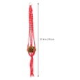 thumbnail image 2 of unbranded 1Ud Red Hanging Basket Net Hand Knitted for Indoor Outdoor Plant Decoration and Balcony Gardening, 2 of 8