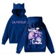 thumbnail image 1 of HUNTRX pop Huntrix Print Cat Ears Hoodie with De-mon Sweatshirt Trendy Pullover All-over Print Fashion Casual Long Sleeve Sweatshirt Pullover Casual Streetwear S, 1 of 4