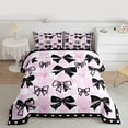 thumbnail image 2 of Castle Fairy Cute Bowtie 3 Pieces Queen Comforter Set for Boys Girls Kids,Love Heart Print Ultra Soft Bedding Sets,Geometric Buffalo Plaid Bedding Comforter Set,Lightweight Room Decor, 2 of 8