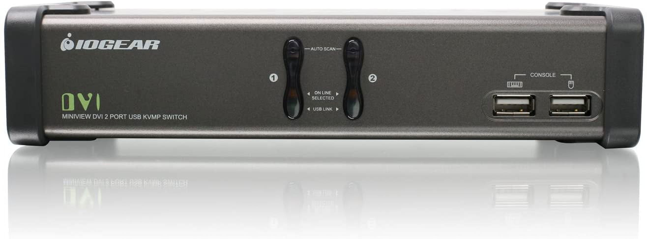 2PORT DVI KVMP SWITCH W/CABL AUDIO MIC USB 2.0 TAA COMPLIANT
