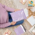 thumbnail image 6 of Shop4Mailers 10x13 Lavender Retro Striped Thank You Poly Bag Mailer Designer Poly Bag Mailer Envelopes 2 Mil (100 Pack, Purple), 6 of 6