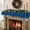 Blue Black, variant on Christmas Mantle Scarf 60x17 Inch, Black White Plaid Fireplace Christmas Decorations Cover Runner, Modern Simple Buffalo Check Gingham Christmas Mantel Decorations Xmas Holiday Mantel Scarves