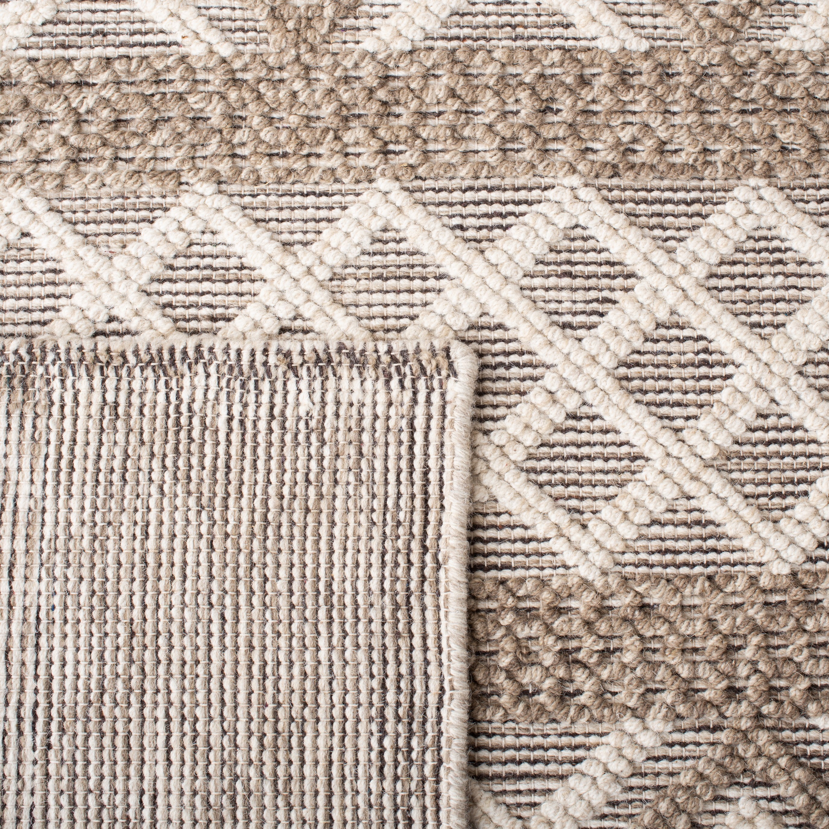 SAFAVIEH Vermont Chelsea Striped Area Rug, 4' x 6', Ivory/Grey