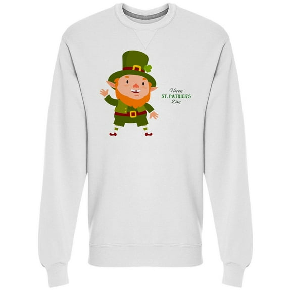 St.Patrick Day Sweatshirt Men -Image by Shutterstock, Male Medium