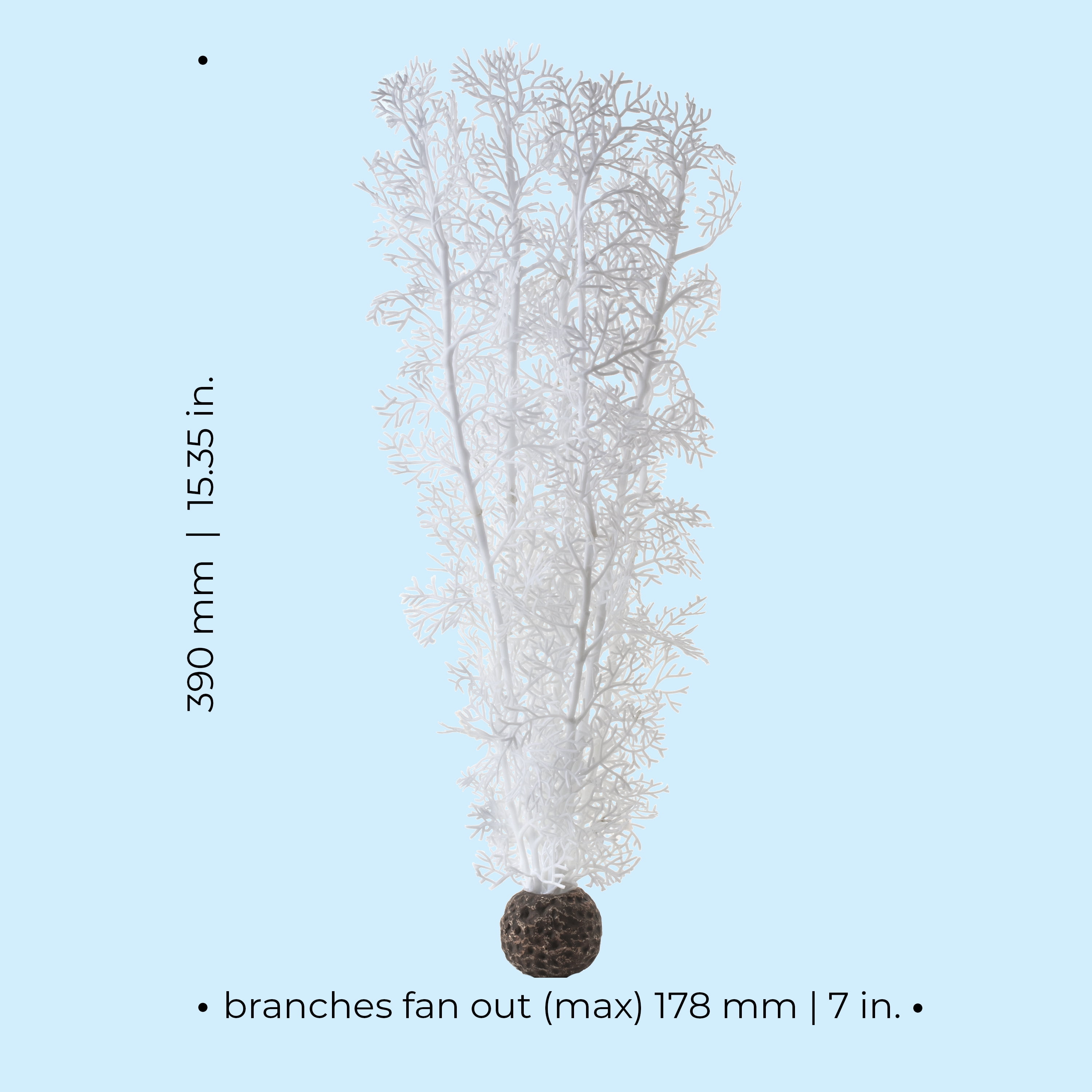 biOrb Large White Sea Fan - Aquarium Plant Decoration