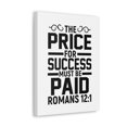 thumbnail image 5 of Scripture Walls Romans 12:1 The Price for Success Bible Verse Canvas Christian Wall Art Ready to Hang Unframed, 5 of 13