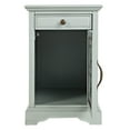 thumbnail image 4 of Wooden Chairside Table With Hidden Power Charger, Earl Gray- Saltoro Sherpi, 4 of 7
