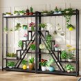 thumbnail image 5 of Tribesigns 70.9" Tall Indoor Plant Stand, 7-Tier Large Plant Shelf with 5 S-Hooks for Indoor, Black, 5 of 5