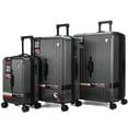 thumbnail image 2 of TUCCI Italy LINEA Ensemble de Bagages Rigides 3 Pcs avec Roues Pivotantes à 360 Degrés, 20”/28”/30” - Extensible, Léger et Durable, Valise Anti‐rayures - Gris Foncé, 2 of 5