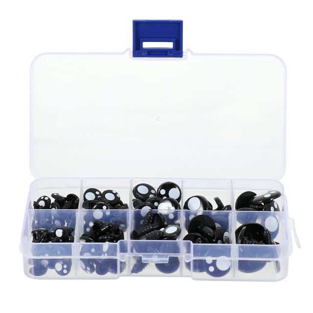 KAKOWELY 1 caja de ojos de plástico para muñecos de peluche, accesorios prácticos para muñecos de peluche.