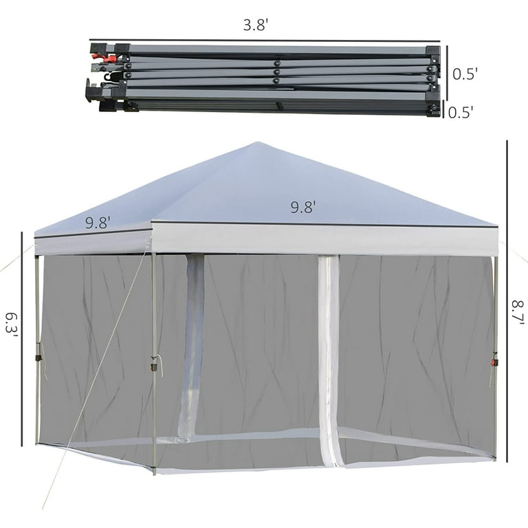 Pop up clearance gazebo with curtains