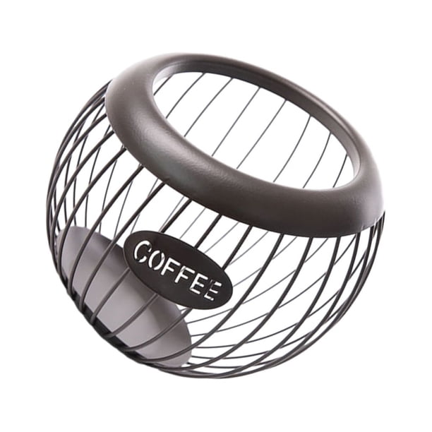Wosthever Organizador de cápsulas vintage, cesta de almacenamiento de cápsulas universal de gran capacidad y amplia aplicación, fácil de Almacenamiento y organización del hogar café