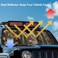 thumbnail image 4 of XYZCANDO Deer Windshield Sun Shade Compatible with 2007-2024 Wrangler Rubicon Sahara TJ JK JKU 2 & 4 Door Hunting Forest UV Rays Blocker Sun Visor Shade Keep Vehicle Cool, 4 of 7