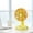 Yellow, variant on VVQ Round Base Fan, Rechargeable Desktop Fan with 8 Hours Cooling, Portable Summer Fan for Outdoor Use Portable Cooling Fan, Rechargeable Personal Fan with 3 Settings