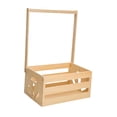 thumbnail image 2 of Armario con cajón de madera para baby shower, cesta de regalo para baby shower, cesta para baby shower, cajón de almacenamiento para bebé con asa,, 2 of 9