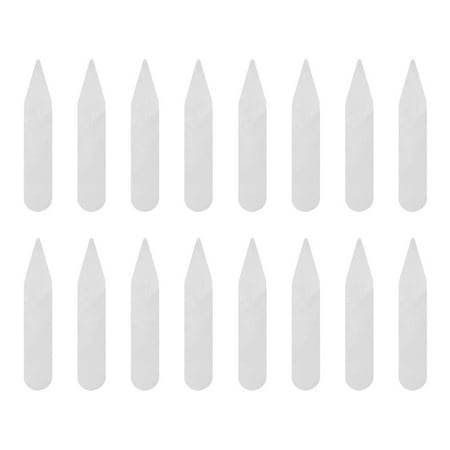 

200Pcs Daily Shirts Collar Stays Transparent Shirt Collar Stiffeners Collar Corners