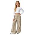 thumbnail image 3 of Xingjin Girls Sweatpants with Wide Leg and Elastic Waist, Baggy Pants for Girls, Comfortable Girls Joggers for School and Daily Wear, 3 of 8