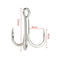 thumbnail image 4 of CENL 15/20pcs High Steel Treble triple Hook Antirust lure fishinghook, 4 of 8
