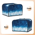 thumbnail image 3 of Picia Blue Glitter Sparkles Print 4 Slice Toaster Cover , Toaster Protector Dustproof Kitchen Appliance Cover, Kitchen Appliance Dustproof Protector, 3 of 7