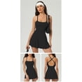 thumbnail image 2 of PISONIC Robe de Tennis avec Short Intégré et Soutien-Gorge Robe Athlétique pour Femmes Été Golf Active Robe d'Entraînement, 2 of 7