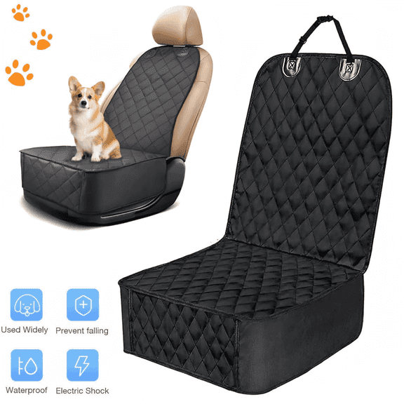 IFCOW Front Dog Seat Cover  Protector Against Dirt & Fur Waterproof, ScratchProof & Nonslip Durable Pets Seat Covers, Front Seat Dog Cover for Cars, Trucks & SUVs