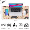 thumbnail image 5 of Long Mouse Pads for Desk,Dachshund and Flower Desk Mats on Top Of Desks, Desk Mouse Pad Extra Large with 3mm Non-Slip Base and Stitched Edge for Gaming,Office,Work,Home 31.5"x15.7", 5 of 6