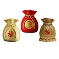 thumbnail image 1 of Bolsa de dinero de de 3 piezas, estatua de estatuil Shui chino, decoración de oficina en casa Zulema Florero de maceta, 1 of 7