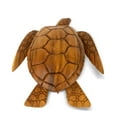 thumbnail image 6 of Wooden Handmade Turtle Bowl with Lid Kitchen Dining Decorative Centerpiece Hand Carved Decoration Handcrafted Wood Serving Tortoise Size: 12" long x 9.5" deep x 4" tall, 6 of 7