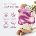 thumbnail image 2 of Natural Organic Soap Bar with Essential French Lavender Oil Shea Butter Hypoallergeniс Cold Process Safe Handmade in USA by Relaxcation, 2 of 10