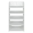 thumbnail image 4 of Gzxs Wood-Plastic 5 Tiers Carved Shoe Rack Board, Wood Plastic Plate-5 Layer Carved Shoe Rack, White, 4 of 8