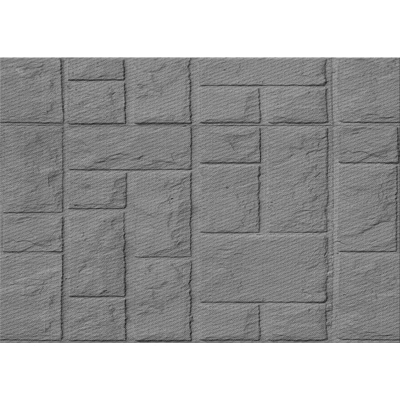 Ahgly Company Machine Washable Indoor Rectangle Transitional Ash Gray Area Rugs, 3' x 5'