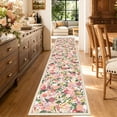 thumbnail image 2 of 2'x10' Floral Runner Rug,Non Slip Washable Boho Hallway Runner Rug with Rubber Backing,Soft Faux Wool Kitchen Runner,Low-Pile Carpet for Bedroom, Entrance, 2 of 7