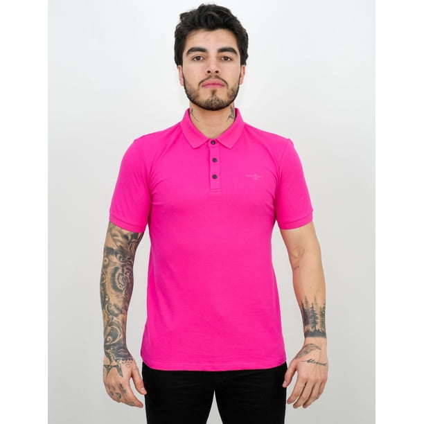 Playera Lisa Barabas Tipo Polo Corte Slim Fit