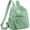 BJ9950 -Green, variant on Ladies Multi-Color Backpack with round Logo Design Fashionable Women's Shoulder Bag in Various Colors