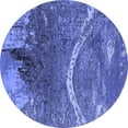 thumbnail image 1 of Ahgly Company Indoor Round Oriental Blue Industrial Area Rugs, 5' Round, 1 of 4