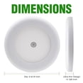 thumbnail image 4 of Facon 6-Pack 3Inch DC 12V RV LED Dome Light Fixture with Touch Dimmable Switch, 3W RV Boat LED Ceiling Puck Light, Ultra Slim RV Interior Lighting for Car/RV/Trailer/Camper/Boat Warm White 3500K, 4 of 10