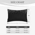 thumbnail image 4 of Fuzoiu Silver Glitter1 Print Fuzzy Pillowcases, Super Soft Pillow Case Cover with Zipper for Bedroom, Sofa, Couch,Cozy Pillow Shams for All Seasons-16"x24", 4 of 6