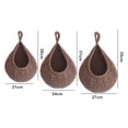thumbnail image 2 of enjoywould 3Pcs Handmade Woven Fruit Net Bird's Nest Stylish Fine Workmanship Long Lasting Net Bag Spacious Storage Solution, 2 of 9