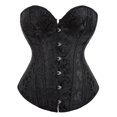 thumbnail image 2 of Aboser Corset Belt for Women Renaissance Waist Cincher Floral Print Boned Bodyshaper Eyelet Lace up Corset Tops Strapless Chest Supporting Bustier Top, 2 of 8