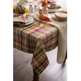 thumbnail image 5 of Give Thanks Plaid Fall Table Decor, Autumn & Thanksgiving Tabletop Linens, 60x84 Rectangle Tablecloth, 5 of 5
