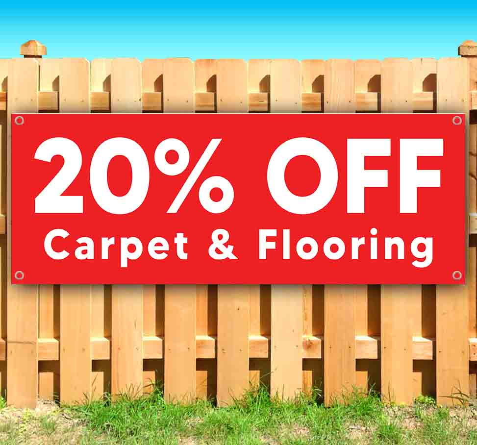 Heavy-Duty Vinyl Single-Sided with Metal Grommets Carpet & Flooring Offer 13 oz Banner Non-Fabric Heavy-Duty Vinyl Single-Sided with Metal Grommets Carpet & Flooring Offer 13 oz Banner Non-Fabric