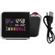thumbnail image 3 of Projection Alarm Clock, Lcd Projection Digital Alarm Clock, Usb Charging Lcd Color Display Lighting Digital Snooze Alarm Clock, With Temperature Displ, 3 of 4