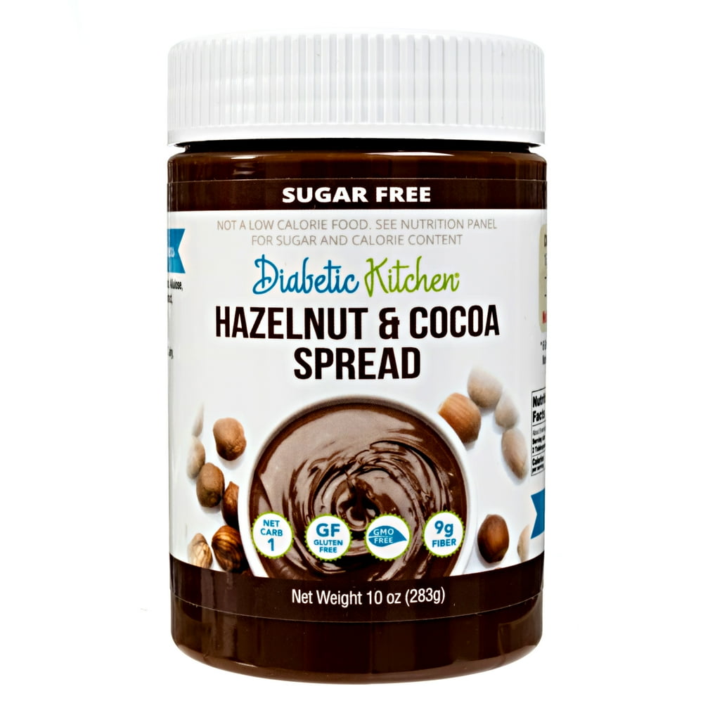 Diabetic Kitchen Sugar Free Hazelnut Chocolate Spread - Keto Friendly 1 ...