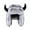 Beige, variant on Men Cute Animal Horns Ears Winter Hat Plush Warm Trapper Hat Funny Viking Costume Snow Ski Hat