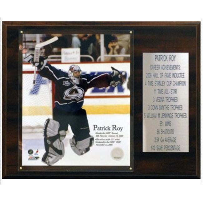 C & I Collectables 1215PROYCOL NHL Patrick Roy Colorado Avalanche Player  Plaque