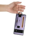 thumbnail image 5 of for Google Pixel 6 Pro PU Leather Card Slots Back Case, Classic Wristband Kickstand Finger Ring Shockproof Protective TPU Frame Phone Case for Google Pixel 6 Pro Women Men Boys Girls, Purple, 5 of 6